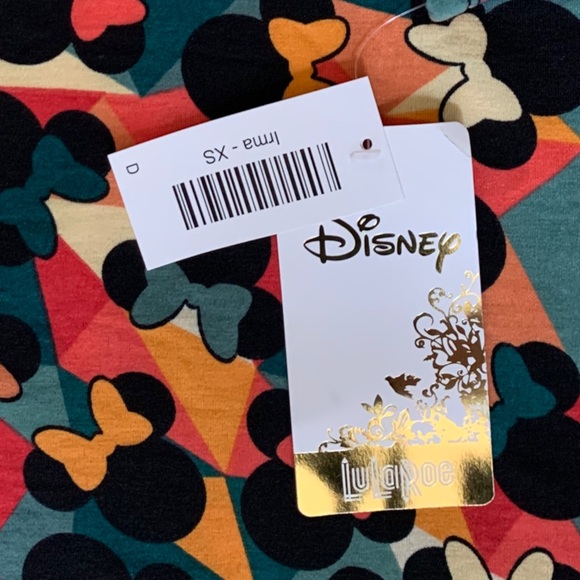 LULAROE DISNEY MULTICOLOR MINNIE MOUSE OVERSIZED WOMEN'S HIGH LOW TUNIC TOP - Picture 5 of 8